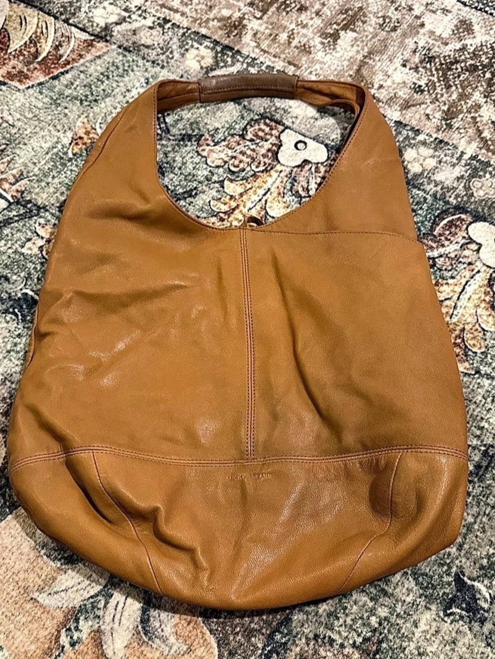 Lucky Brand Leather Hobo Bag in Brown